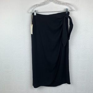 New Nico Nico Wrap Skirt Small Side Tie Black A410